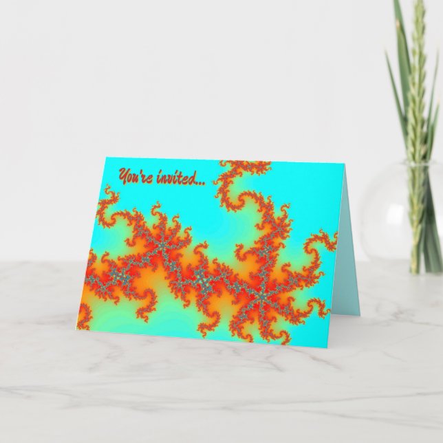 Dragon Schwänze Neujahrsfeier Party Einladung (Vorderseite)