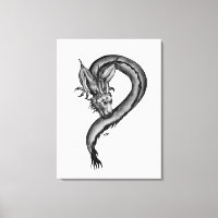 Dragon Schwarzweiß Design