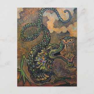 Dragon Scroll, japanische Art Postcard Postkarte