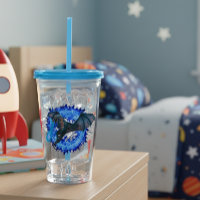 Dragon Serpent Atmung Feuer blauer Flamme