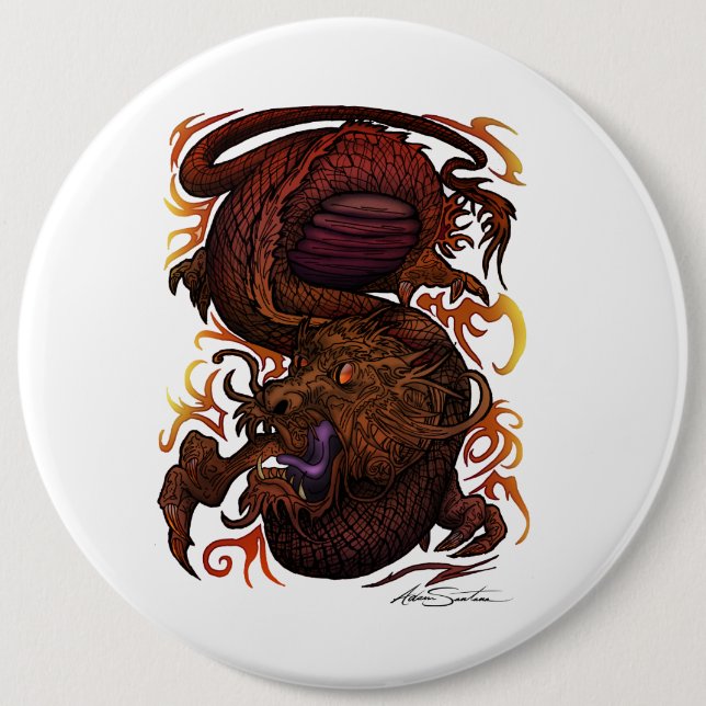 Dragon (Signature-Design) Button (Vorderseite)