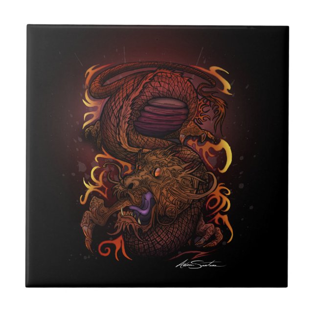Dragon (Signature-Design) Fliese (Vorderseite)