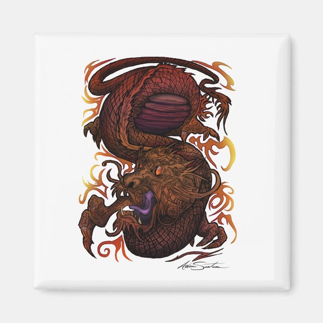 Dragon (Signature-Design) Magnet (Vorne)