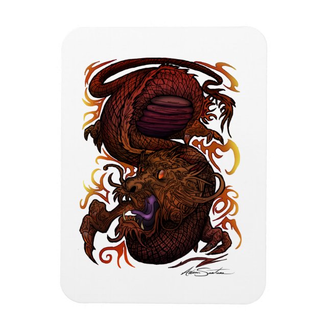 Dragon (Signature-Design) Magnet (Vertikal)