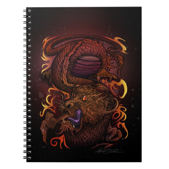 Dragon (Signature-Design) Notizblock (Vorderseite)