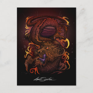 Dragon (Signature-Design) Postkarte