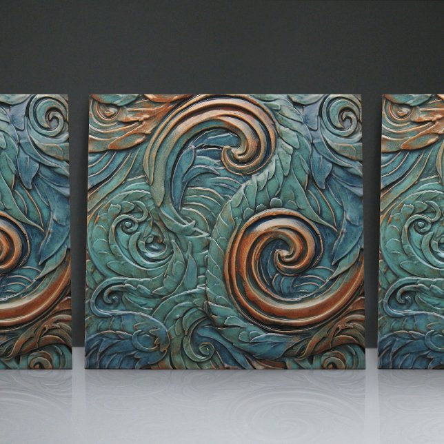 Dragon skaliert Viktorianische Bio Muster Fliese (Von Creator hochgeladen)