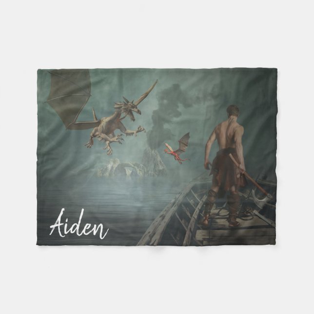 Dragon Slayer Fleecedecke (Vorderseite (Horizontal))