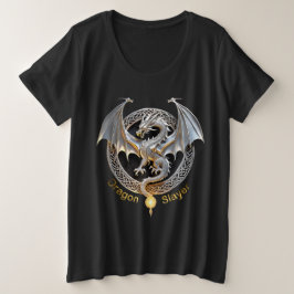 Dragon Slayer Große Größe T-Shirt