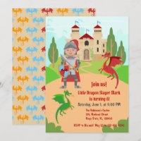 Dragon Slayer Knight Boy Birthday Party