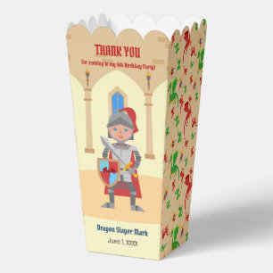 Dragon Slayer Knight Boy Birthday Party Geschenkschachtel