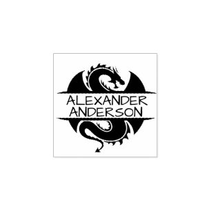 Dragon Slayer personalisieren Gummistempel