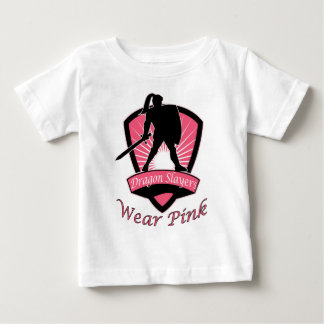 Dragon Slayers tragen rosa Girl Power Design Baby T-shirt