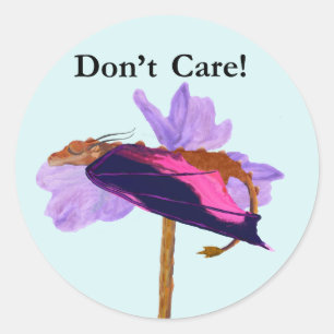 Dragon Sleeping Runder Aufkleber