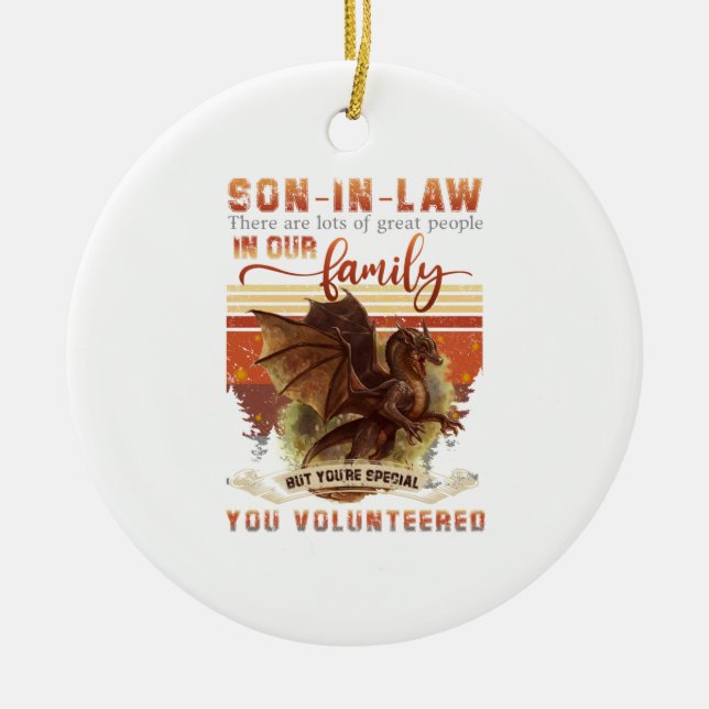 Dragon Son in Law gibt es viele große Leute Keramik Ornament (Vorne)