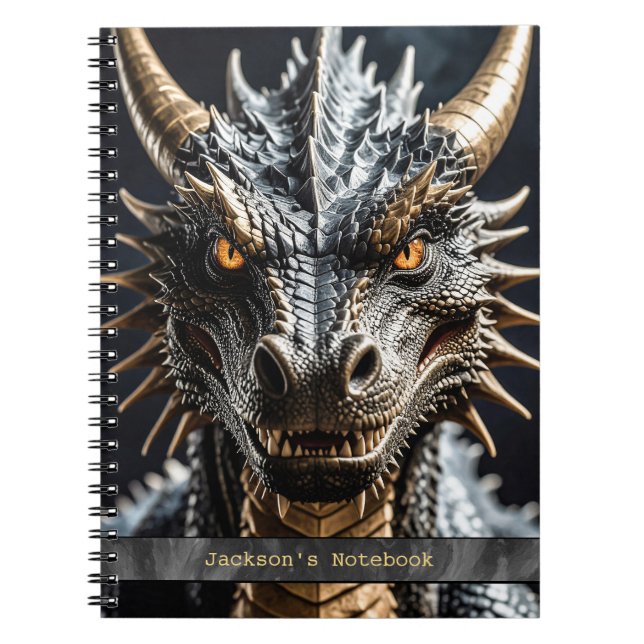 Dragon Spiral Photo Notebook Notizblock (Vorderseite)