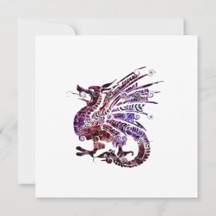 Dragon Spirit Animal Totem Emblem Einladung