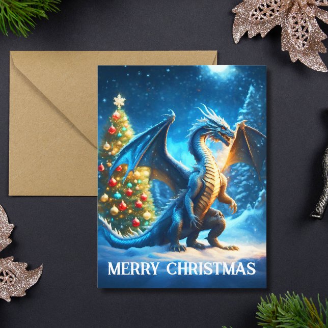 Dragon Sprichwort Frohe Weihnachten Karte (Von Creator hochgeladen)