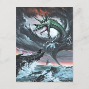 Dragon Storm Postcard Postkarte