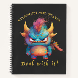 Dragon Stubborn kümmert sich um Niedliche, erstaun Notizbuch