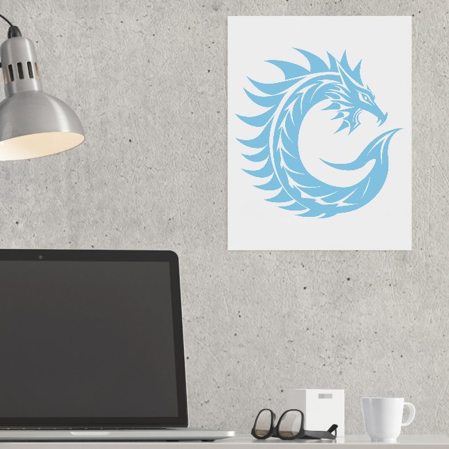 Dragon Styled Letter C, Dragon Alphabet, Monogramm Foliendrucke (In Situ (Schreibtisch))