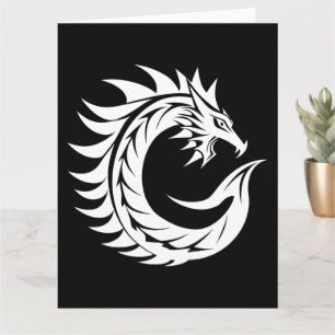Dragon Styled Letter C, Dragon Alphabet, Monogramm Karte