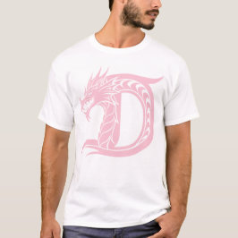 Dragon Styled Letter D, Dragon Alphabet, Monogram T-Shirt