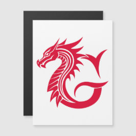 Dragon Styled Letter G, Dragon Alphabet, Monogram Magneteinladung