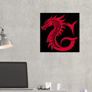 Dragon Styled Letter G, Dragon Alphabet, Monogramm Foliendrucke