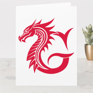 Dragon Styled Letter G, Dragon Alphabet, Monogramm Karte