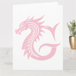Dragon Styled Letter G, Dragon Alphabet, Monogramm Karte