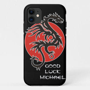 Dragon Sun - Schwarz-Weiß + Ihre Ideen Case-Mate iPhone Hülle