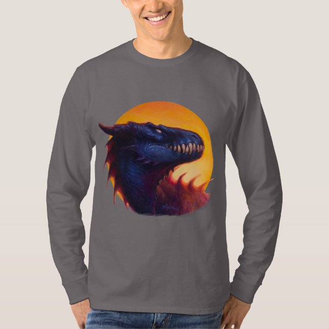 Dragon Sunset 3 T-Shirt (Vorderseite)