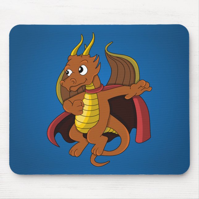 Dragon Superheld Cartoon Mousepad (Vorne)