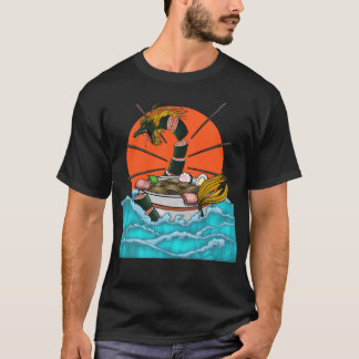 Dragon Sushi ramen japanische Kunst T-Shirt