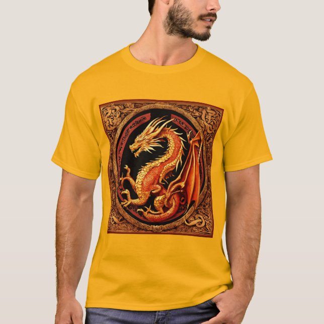 Dragon symbolisiert den T - Shirt der Männer (Vorderseite)