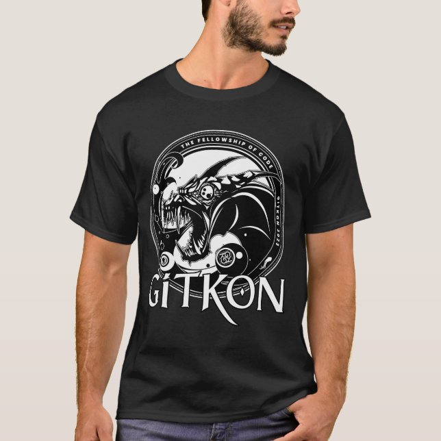 Dragon T - Shirt | GitKon: Das Fellowship of Code (Vorderseite)