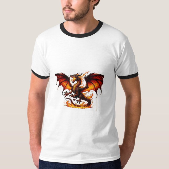 Dragon-T - Shirt mit Feueratmung (Vorderseite)