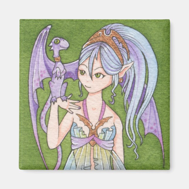 Dragon tamer quadratischer Magnet (Vorne)