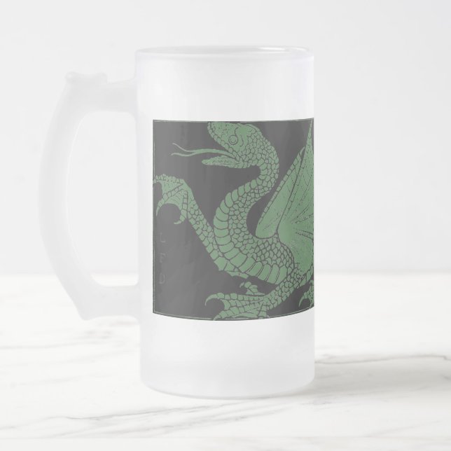 Dragon-Tasse Mattglas Bierglas (Links)