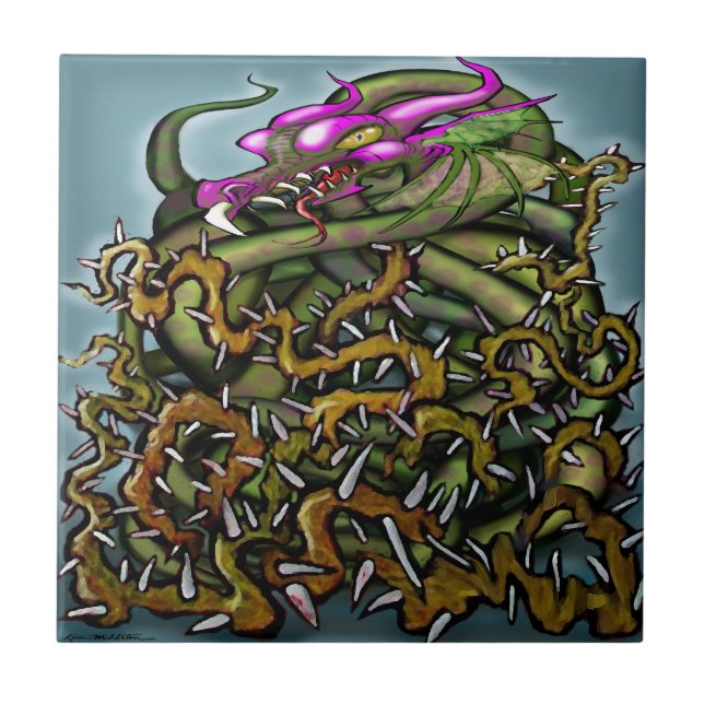 Dragon Thorns Fliese (Vorderseite)