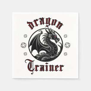 Dragon Trainer Fantasy Lizard Mythische Kreatur Serviette