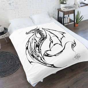 Dragon Tribal Fleecedecke