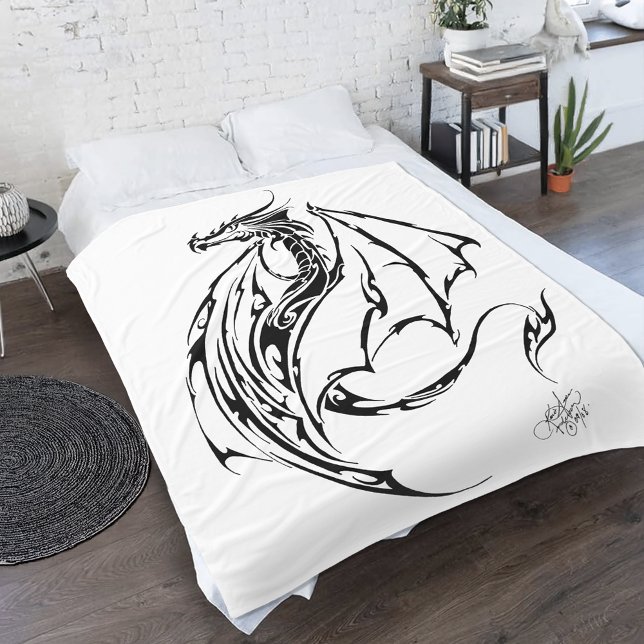 Dragon Tribal Fleecedecke (Von Creator hochgeladen)