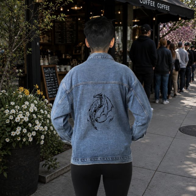 Dragon Tribal Jeansjacke (Von Creator hochgeladen)