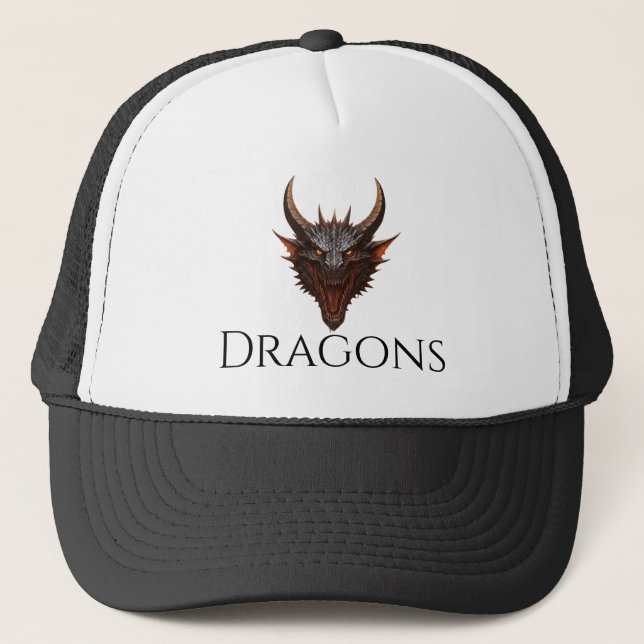 Dragon trucker hat truckerkappe (Vorderseite)