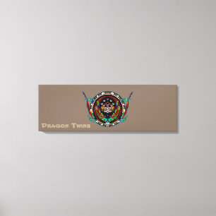 Dragon Twins Leinwanddruck