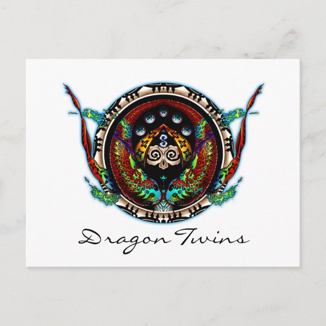 Dragon Twins Postkarte (Vorderseite)