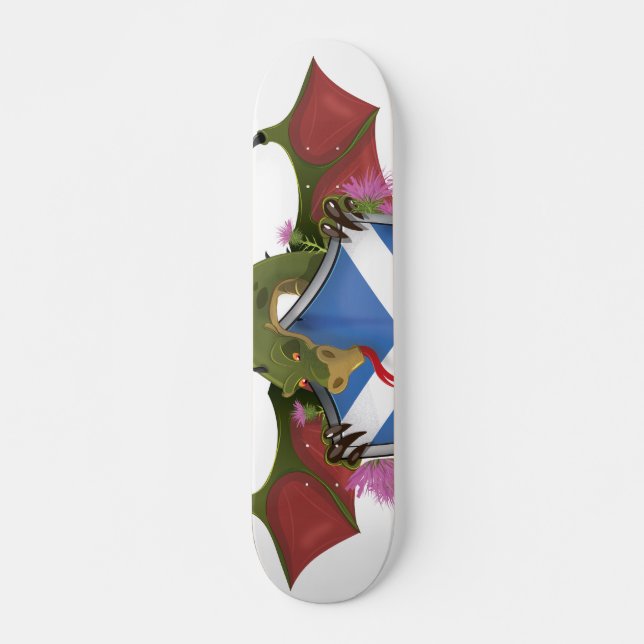 Dragon umwickelt Schottischen Schild Skateboard (Vorne)