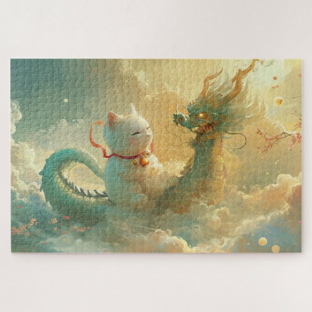 Dragon und Lucky Cat Puzzle (Horizontal)